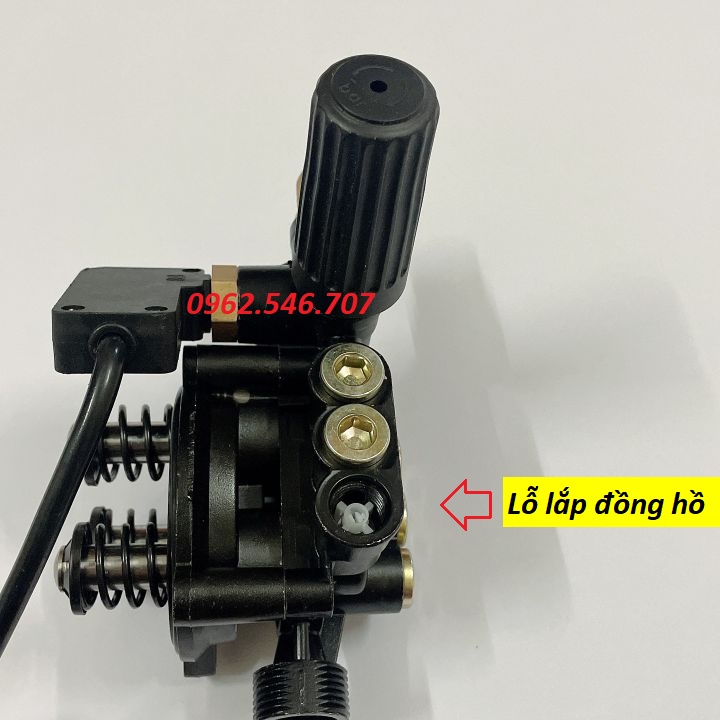 Bộ đầu bơm máy rửa xe mini có chỉnh áp và Kèm Rơ Le Điện, máy xịt rửa xe gia đình