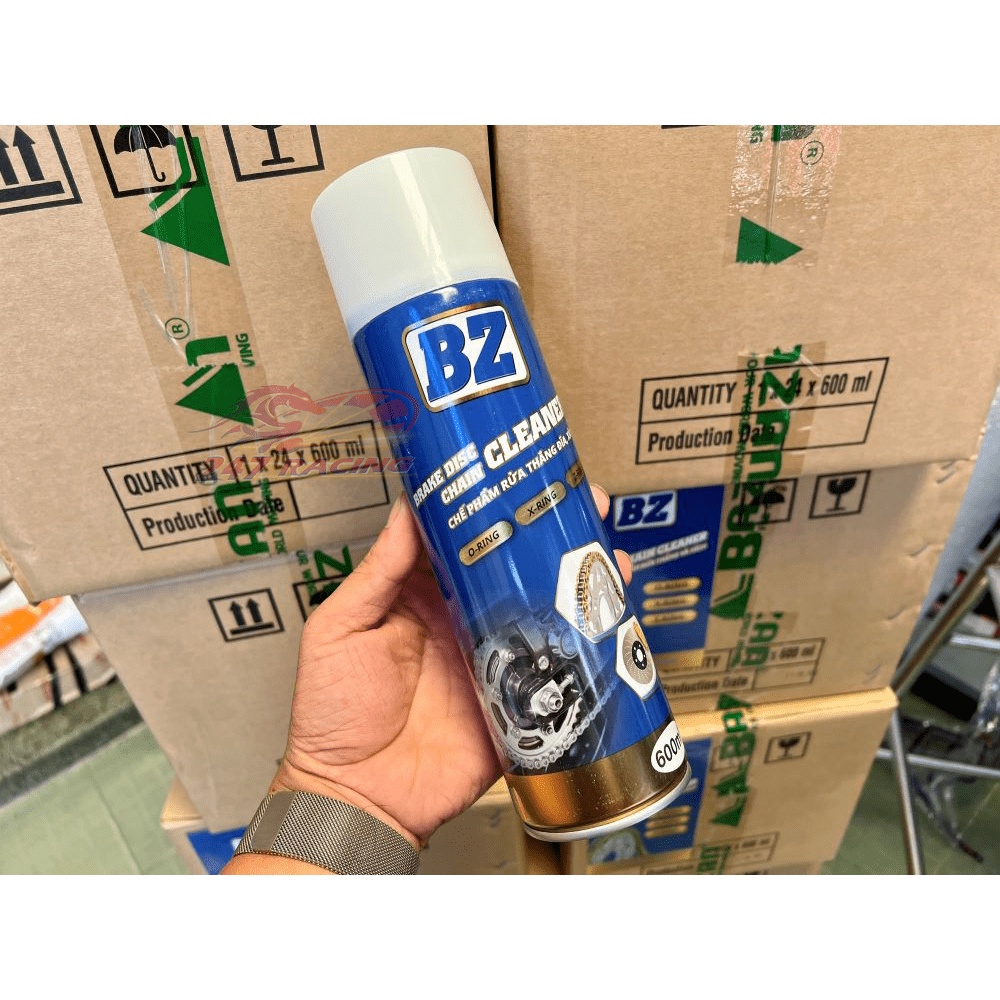 Xịt rửa sên, vệ sinh sên xích xe máy BZ Chain Cleaner 600ml chai Lớn Siêu Rẻ