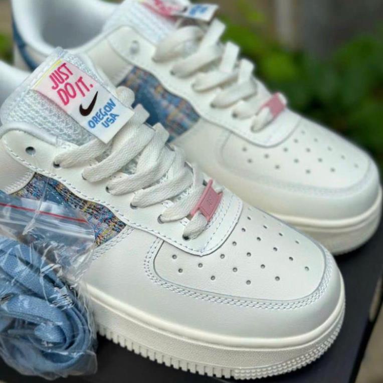 Giày AF1 Low Just Do It White Blue Bản Mới 2023