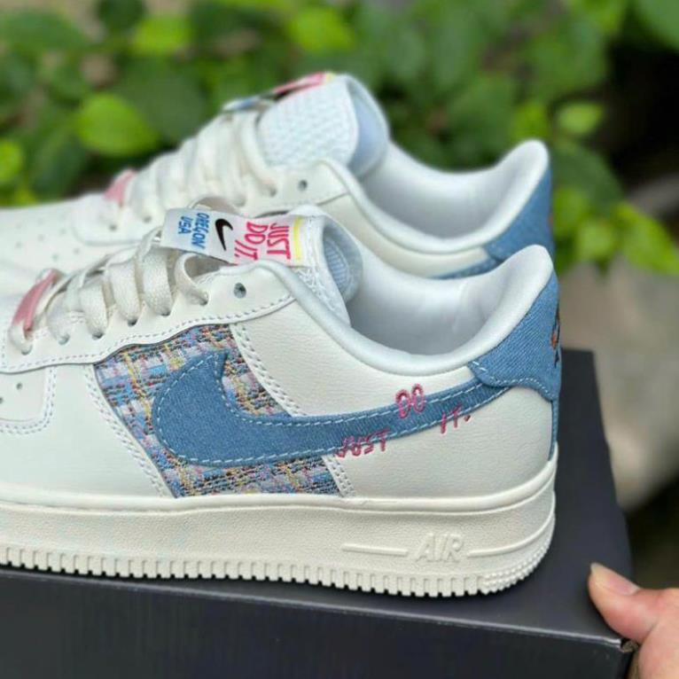 Giày AF1 Low Just Do It White Blue Bản Mới 2023