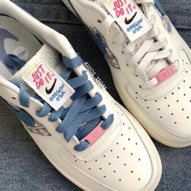 Giày AF1 Low Just Do It White Blue Bản Mới 2023