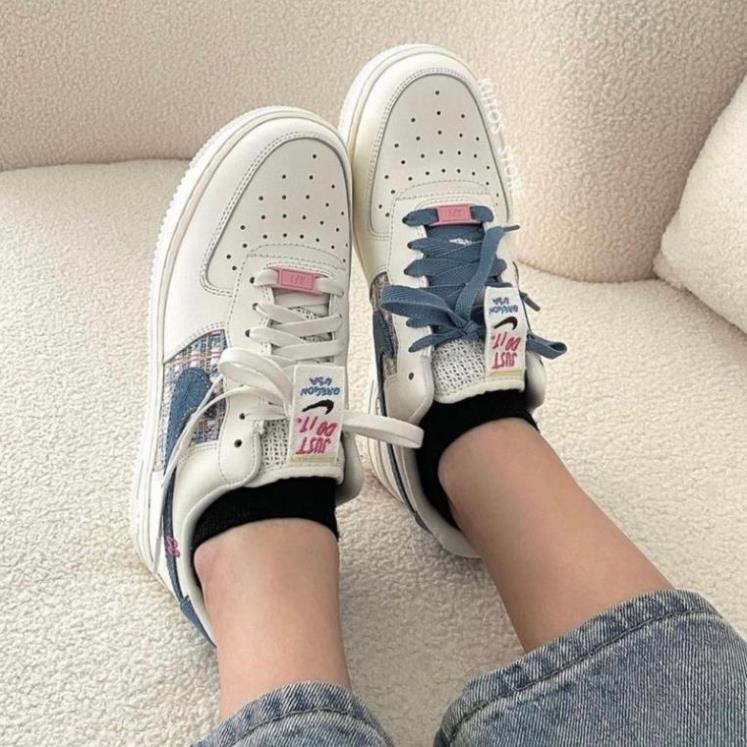 Giày AF1 Low Just Do It White Blue Bản Mới 2023