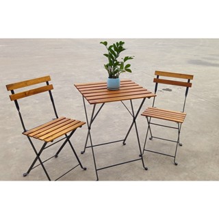  Bộ Bàn 2 Ghế Gỗ BISTRO Tarno Chuyên Dụng Phù Hợp Làm Bàn Ăn Bàn Cà Phê - Gấp Gọn Dễ Dàng 