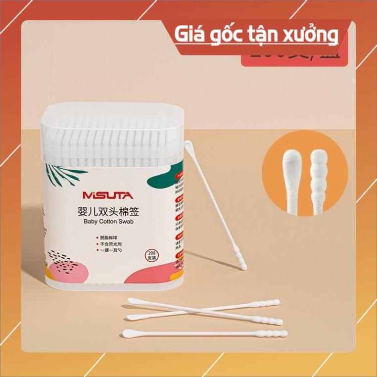 5x tăm bông misu 25x que sơ sinh