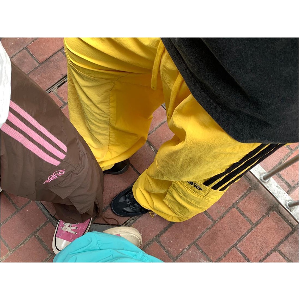 Quần Thể Thao Ba Sọc Có Túi Phong Cách Retro Mỹ 2323