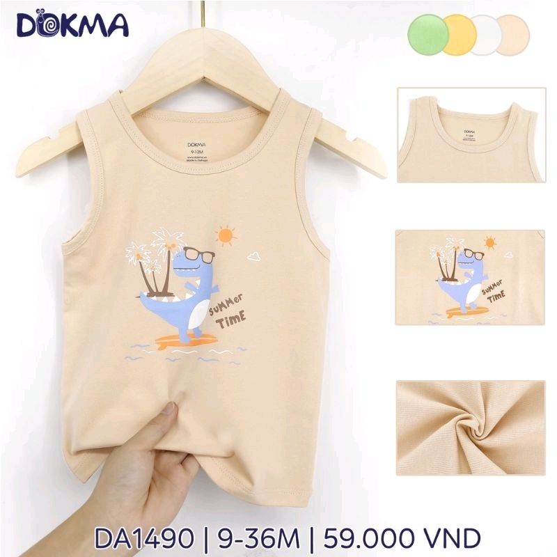 Áo ba lỗ/ sát nách bé trai Dokma 9-36M mã DA1490, DA1568