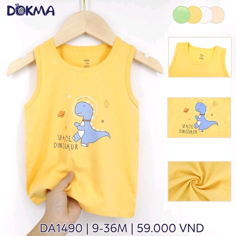 Áo ba lỗ/ sát nách bé trai Dokma 9-36M mã DA1490, DA1568