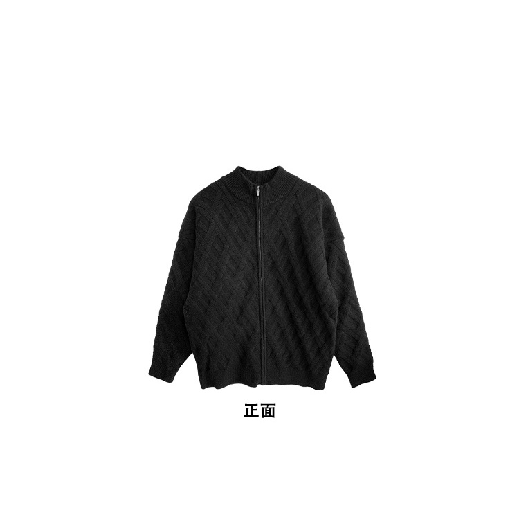 Áo Khoác Cardigan Dệt Kim Dày Dặn Dáng Rộng Thời Trang Thu Đông Cho Nam