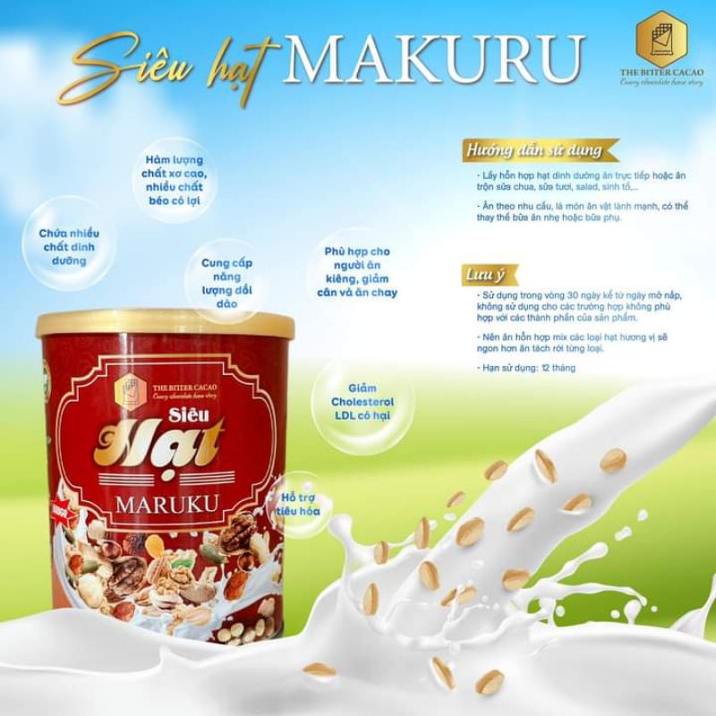 Hạt ngũ cốc Siêu Hạt granola Maruku Siêu Hạt dinh dưỡng ăn liền