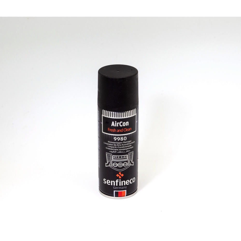 Xịt khử mùi điều hòa, nội thất ô tô hương chanh Senfineco 9980 AirCon Fresh And Clean dung tích 200ml