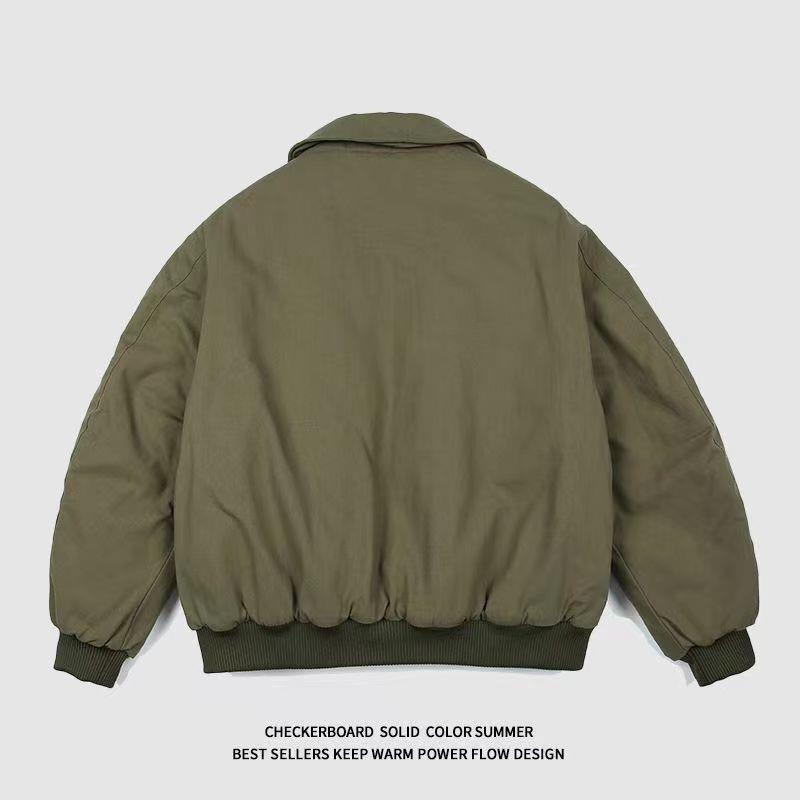 Áo Khoác Bomber Ngắn Dáng Rộng Phong Cách Retro Mỹ Thời Trang Xuân Thu Dành Cho Nam Và Nữ