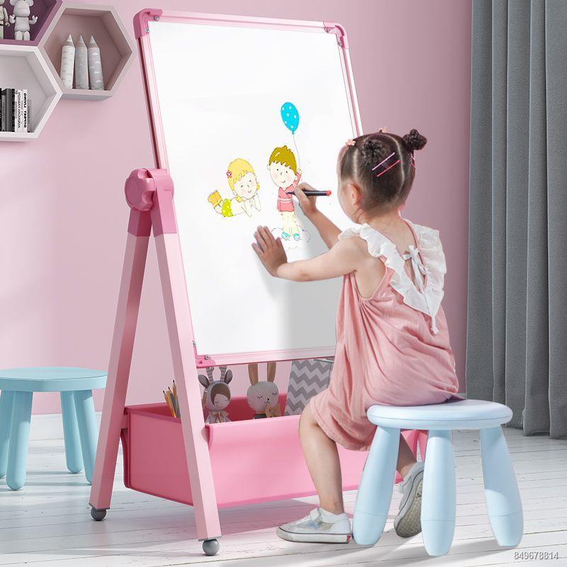 Bảng vẽ trẻ em cho bé từ tính 2 mặt giảng dạy tại nhà bảng đen nhỏ khung tô màu graffiti viết được bảng trắng