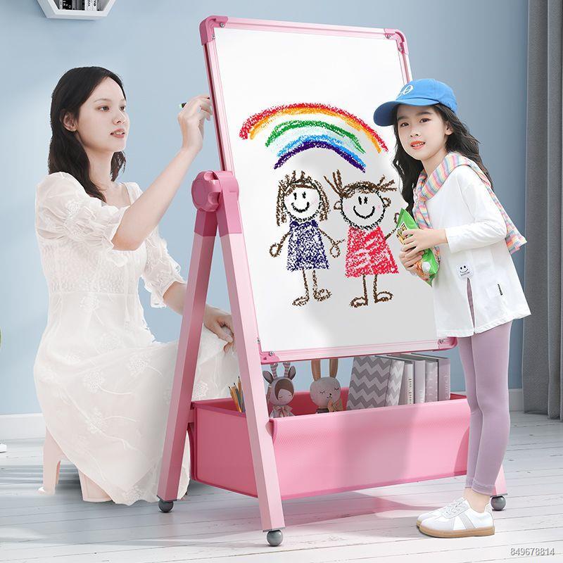 Bảng vẽ trẻ em cho bé từ tính 2 mặt giảng dạy tại nhà bảng đen nhỏ khung tô màu graffiti viết được bảng trắng