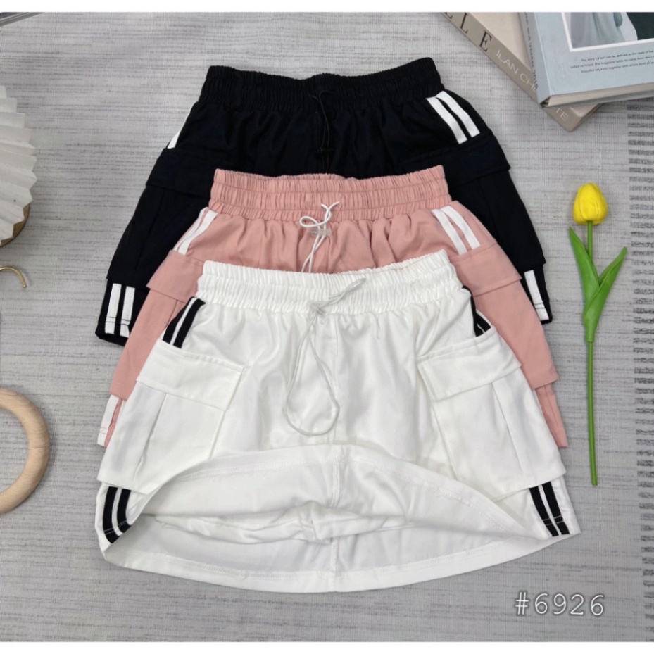 Chân Váy 2 Sọc Có Túi Hộp 2 Stripe Pocket Có Quần Bảo Hộ, chân váy túi hộp chất kaki phối đồ cực dễ hót nhất CV02 | BigBuy360 - bigbuy360.vn