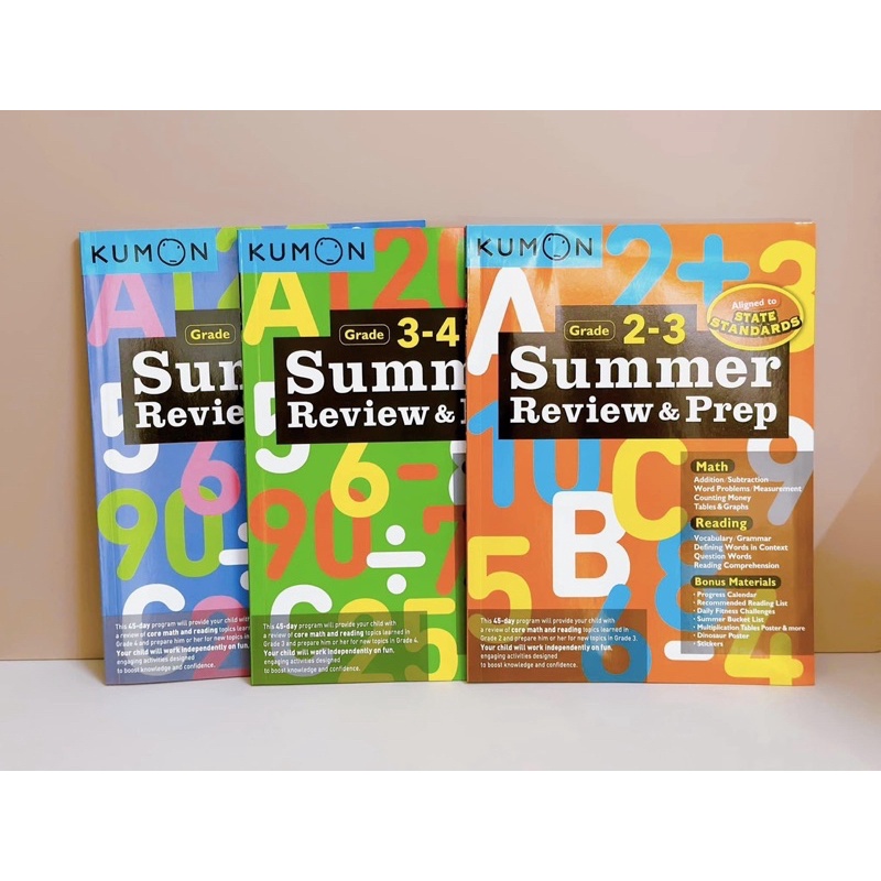 BỘ KUMON SUMMER REVIEW & PREP