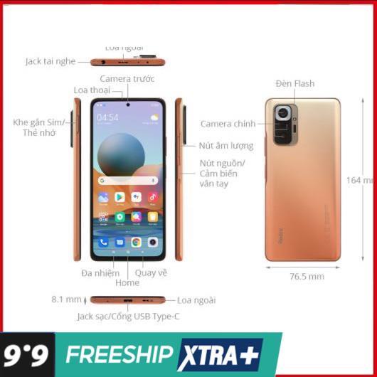Điện thoại Xiaomi Redmi Note 10 Pro  PIN 5020 mAh 33W - BH 18 THÁNG CHÍNH HÃNG - $$