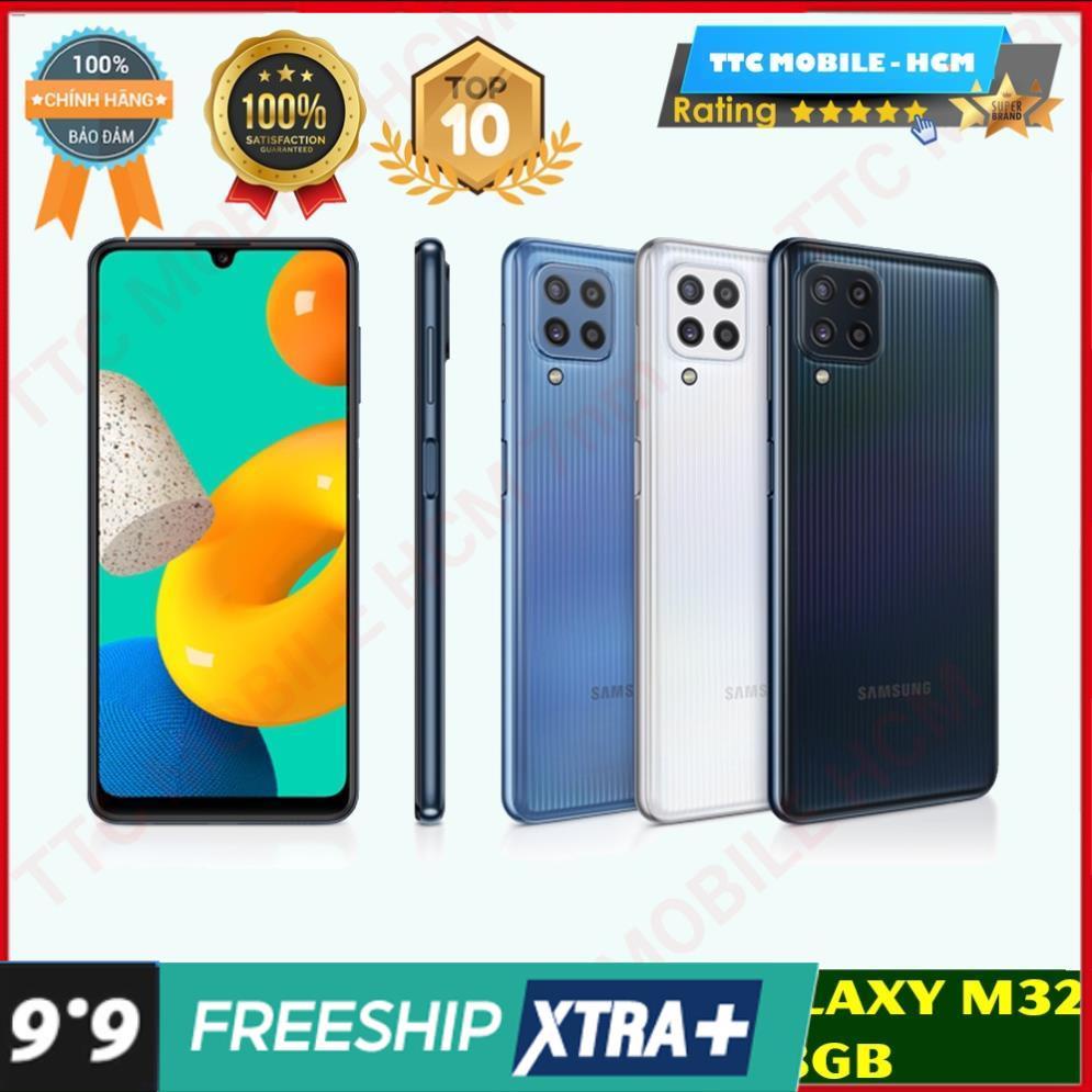 Điện thoại Samsung Galaxy M32 8GB/128GB-Pin 5.000 mAH-25W-Freeship|Chính hãng-Nguyên Seal $$