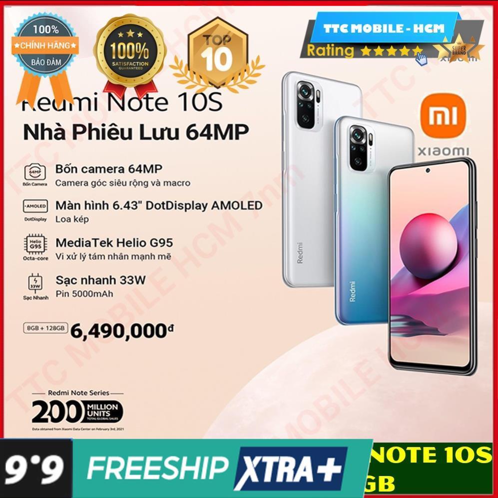 Điện thoại Xiaomi Redmi Note 10S  BẢN CAO CẤP NHẤT | BH 18 Tháng $$