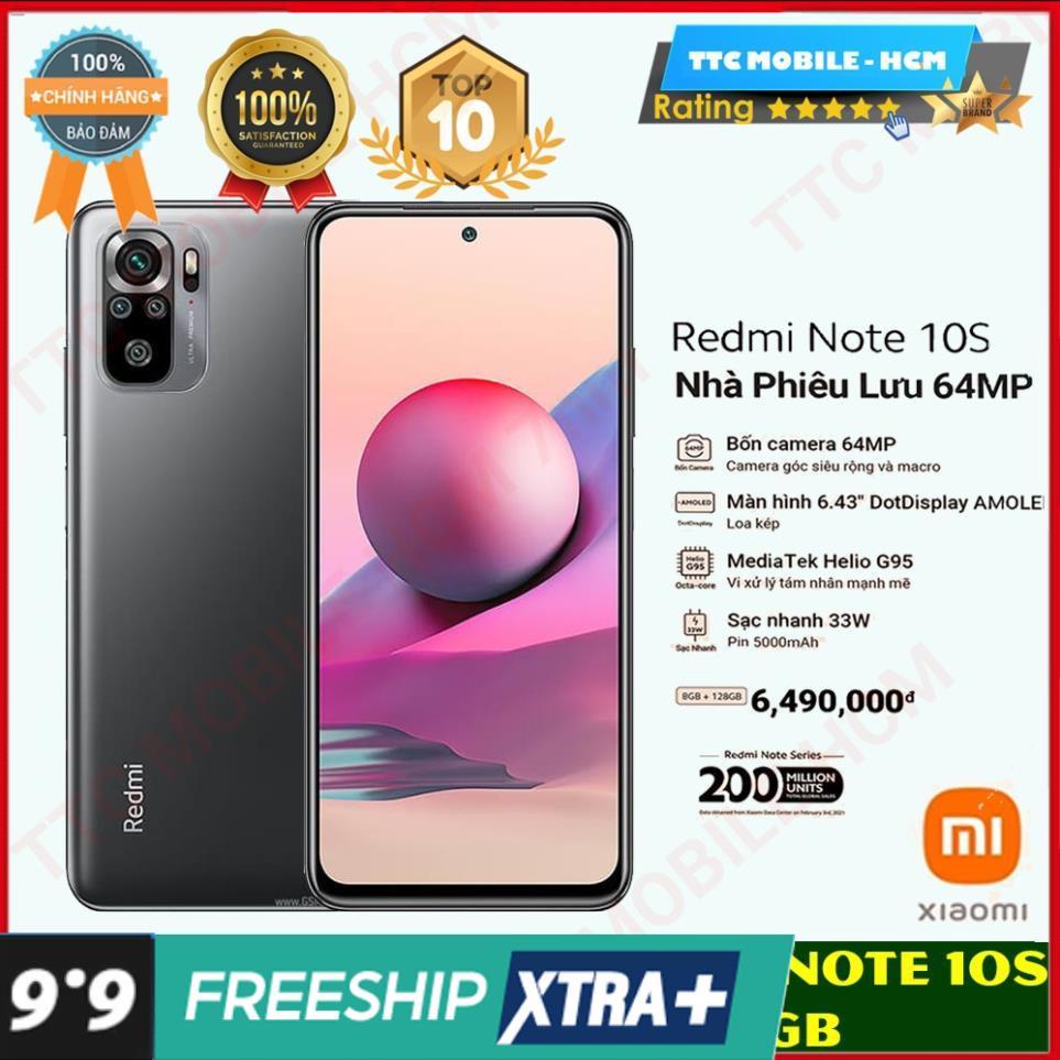 Điện thoại Xiaomi Redmi Note 10S  BẢN CAO CẤP NHẤT | BH 18 Tháng $$