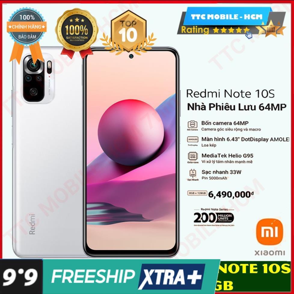 Điện thoại Xiaomi Redmi Note 10S  BẢN CAO CẤP NHẤT | BH 18 Tháng $$