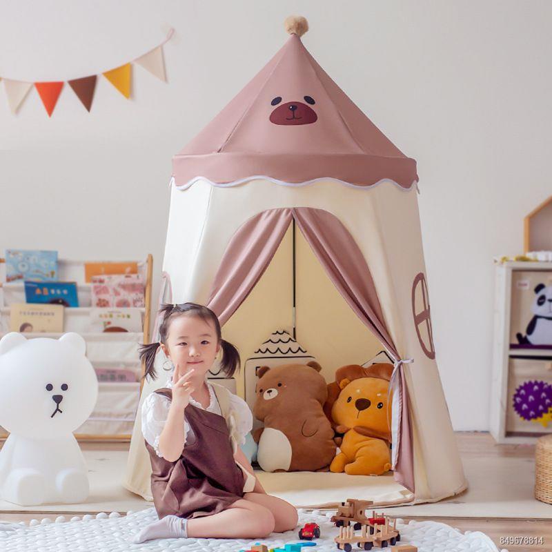 Lều trẻ em trong nhà nhà nấm ngôi nhà nhỏ gấp mẫu giáo lâu đài công chúa bé trai nhà đồ chơi nhà
