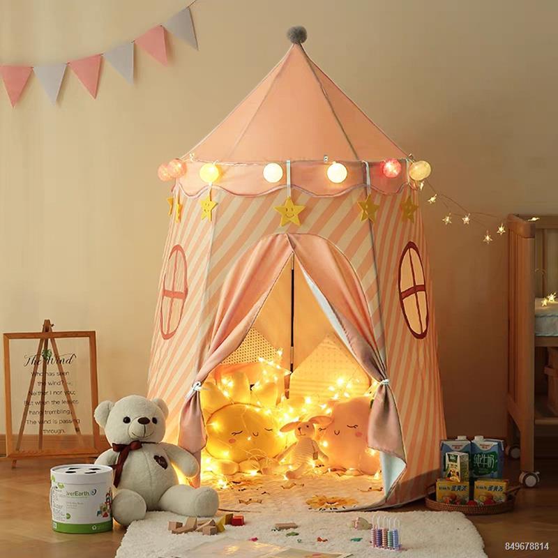Lều trẻ em trong nhà nhà nấm ngôi nhà nhỏ gấp mẫu giáo lâu đài công chúa bé trai nhà đồ chơi nhà