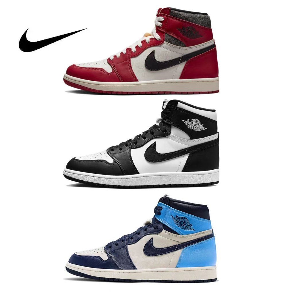 Nike Air Jordan 1 cao cắt bóng rổ giày cho nam giới và phụ nữ aj1 Sneakers