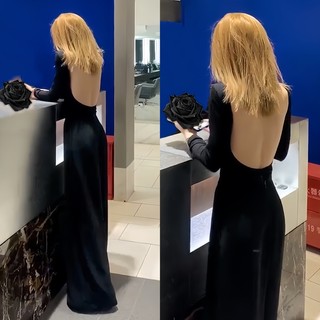 Jumpsuit Hở Lưng Dài Tay Ôm Eo A8