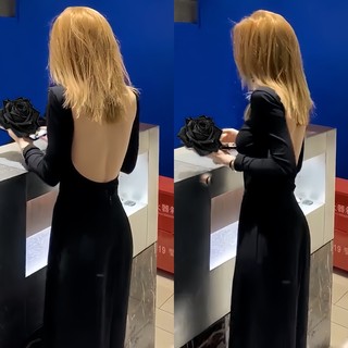 Jumpsuit Hở Lưng Dài Tay Ôm Eo A8
