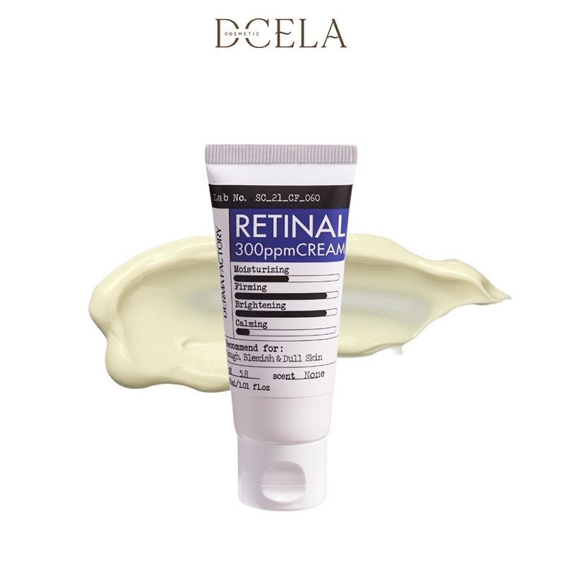 Kem dưỡng ban đêm chống lão hóa Derma Factory Retinal 1000ppm Cream 30ml
