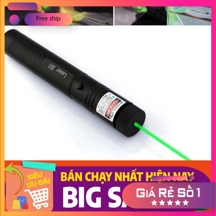 Giá tận gốc Bút Chiếu Tia Laser Màu Xanh Lá 532 NM - hàng chuẩn