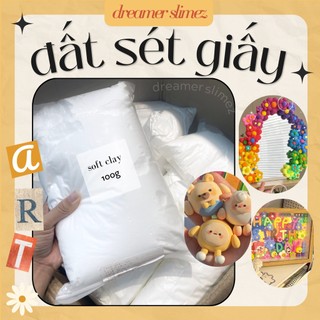 1kg đất sét trắng tự khô siêu nhẹ siêu mịn - đất sét nặn mô hình trang trí ốp điện thoại slime - đất sét thủ công