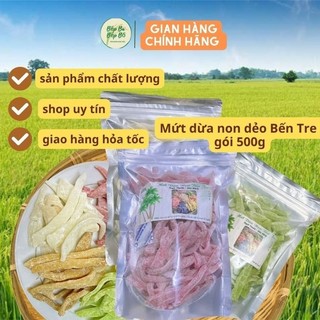 Mứt dừa non dẻo Bến Tre , mềm dẻo thơm ngon ăn là ghiền