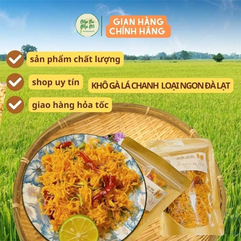 500g khô gà lá chanh hàng loại VIP Đà Lạt