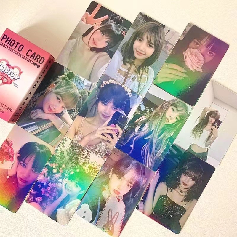 Lomo card Black Pink hộp 55 tấm ảnh bo góc