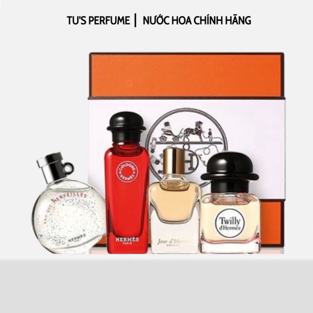 Nước Hoa Hermes Parfums Set 4 Chai Mini x 7.5ml