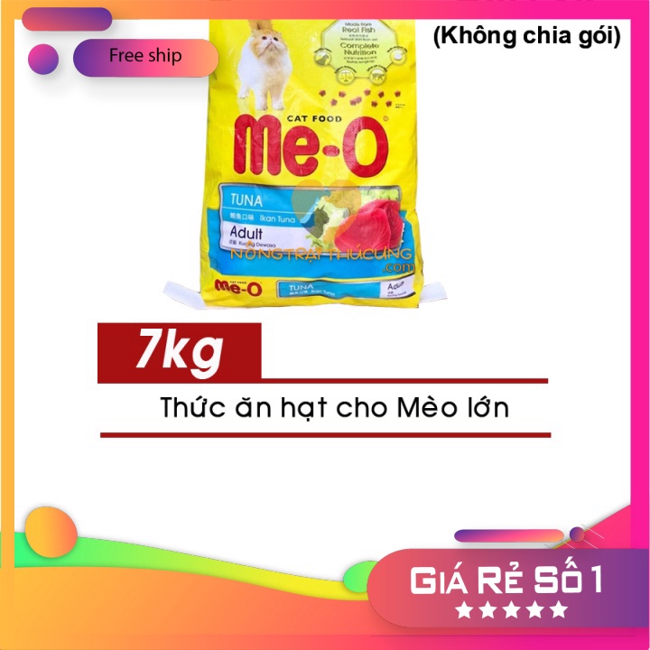 Giá tốt nhất Thức Ăn Hạt Cho Mèo Lớn ME-O Gói 7kg BAO XÁ - Đủ vị -  Bom pétshop