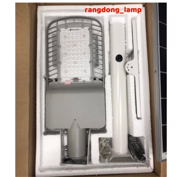 Đèn đường-ngõ xóm Năng lượng mặt trời 25W Rạng Đông siêu sáng CSD01.SL.RF 25W