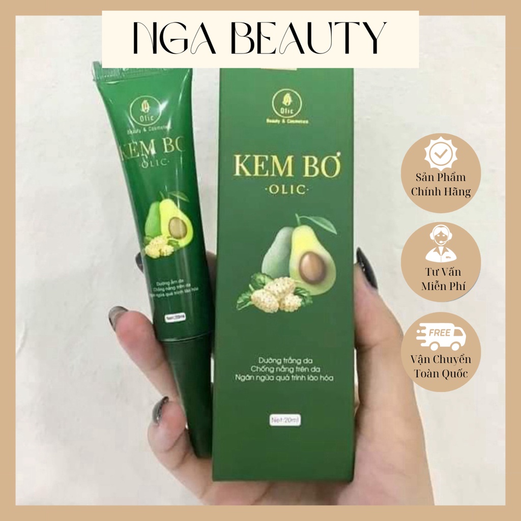 🔴[FREE_SHIP] Kem bơ Olic trắng da giảm thâm mụn nâng cơ da hộp 20ml