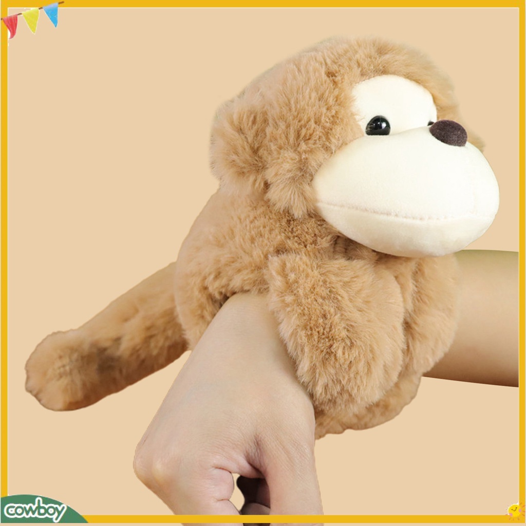Đồ Chơi Bất Ngờ Độc Đáo Cho Bé| Thú Nhồi Bông Hình Cáo / Gấu Trúc / Khỉ / Khủng Long Hoạt Hình Dễ Thương Kèm Vòng Đeo Tay Trang Trí Nội Thất