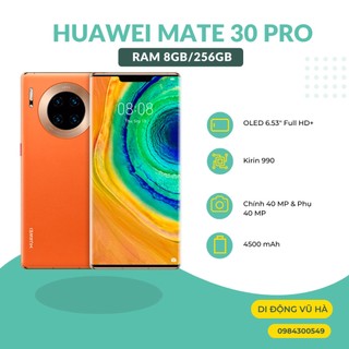 Điện thoại huawei mate 30 pro quốc tế ram 8/256 đẹp keng nguyên zin