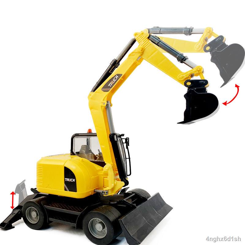 Kỹ thuật quán tính lớn Xe máy xúc Cậu bé phát triển trí tuệ Xe đồ chơi mô hình