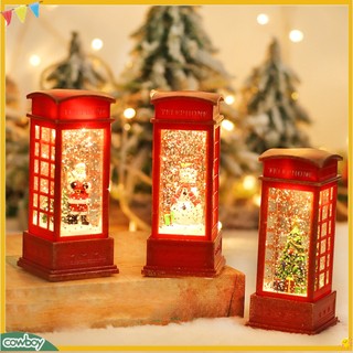 Đèn Led Hình Bốt Điện Thoại Giáng Sinh