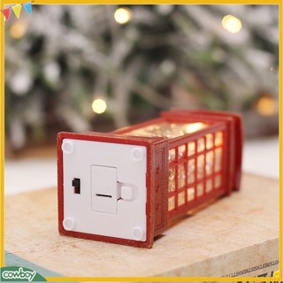 (cowboy) Đèn Led Hình Bốt Điện Thoại Giáng Sinh