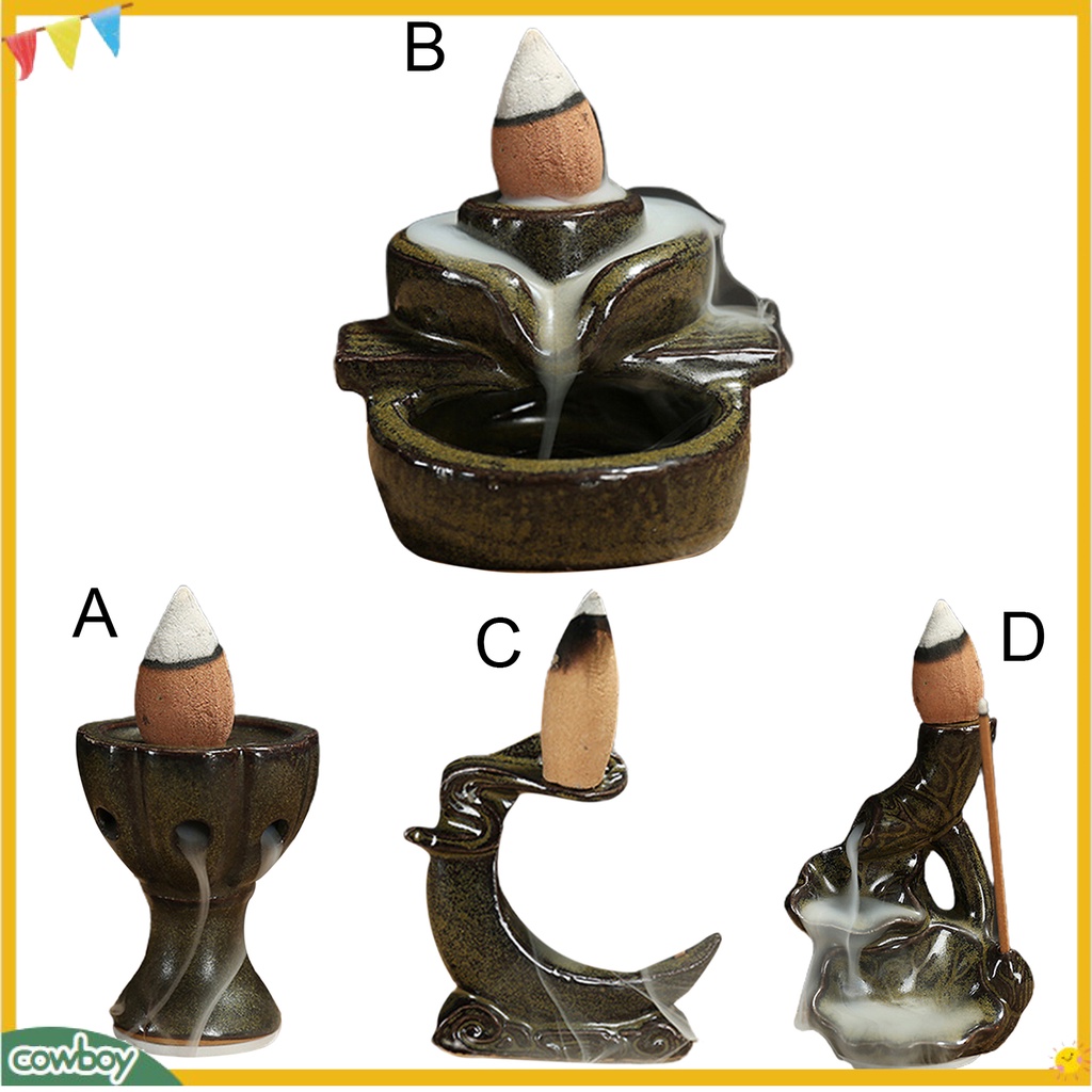 Đế đốt nhang trầm hương khói thác trang trí nhà cửa