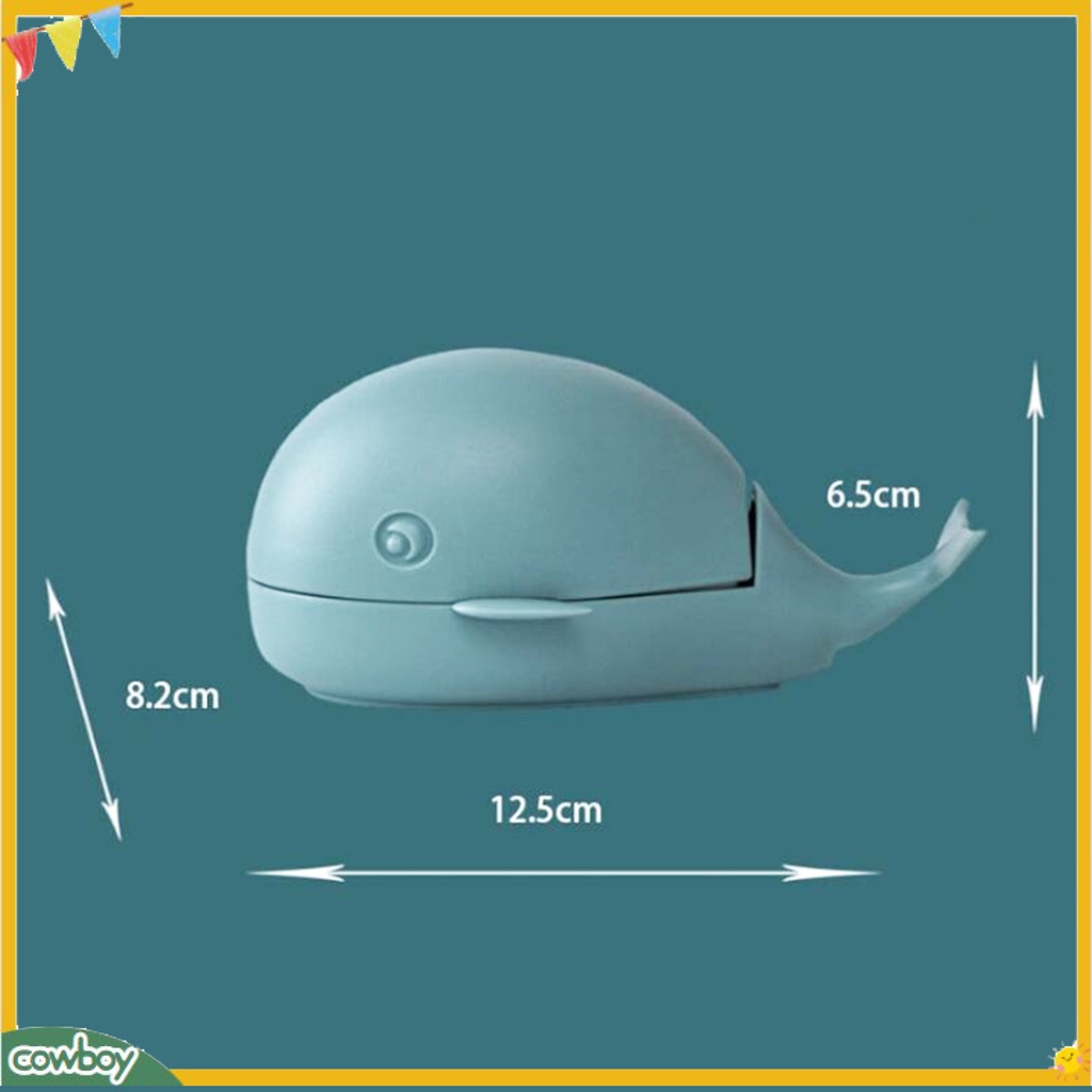 Bàn chải giặt đồ bằng nhựa thiết kế hình cá voi đáng yêu tiện dụng