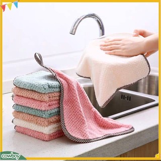 (cowboy) Khăn lau mềm mại siêu thấm hút có thể treo cho nhà bếp / xe hơi
