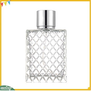 (cowboy) Chai Rỗng Hình Vuông 100ml Bằng Thủy Tinh Trong Suốt Để Chiết Nước Hoa Mang Theo Khi Đi Du Lịch
