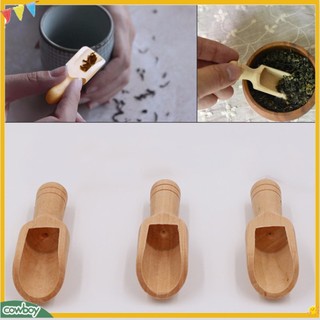 (cowboy) Muỗng múc trà chất liệu gỗ tự nhiên
