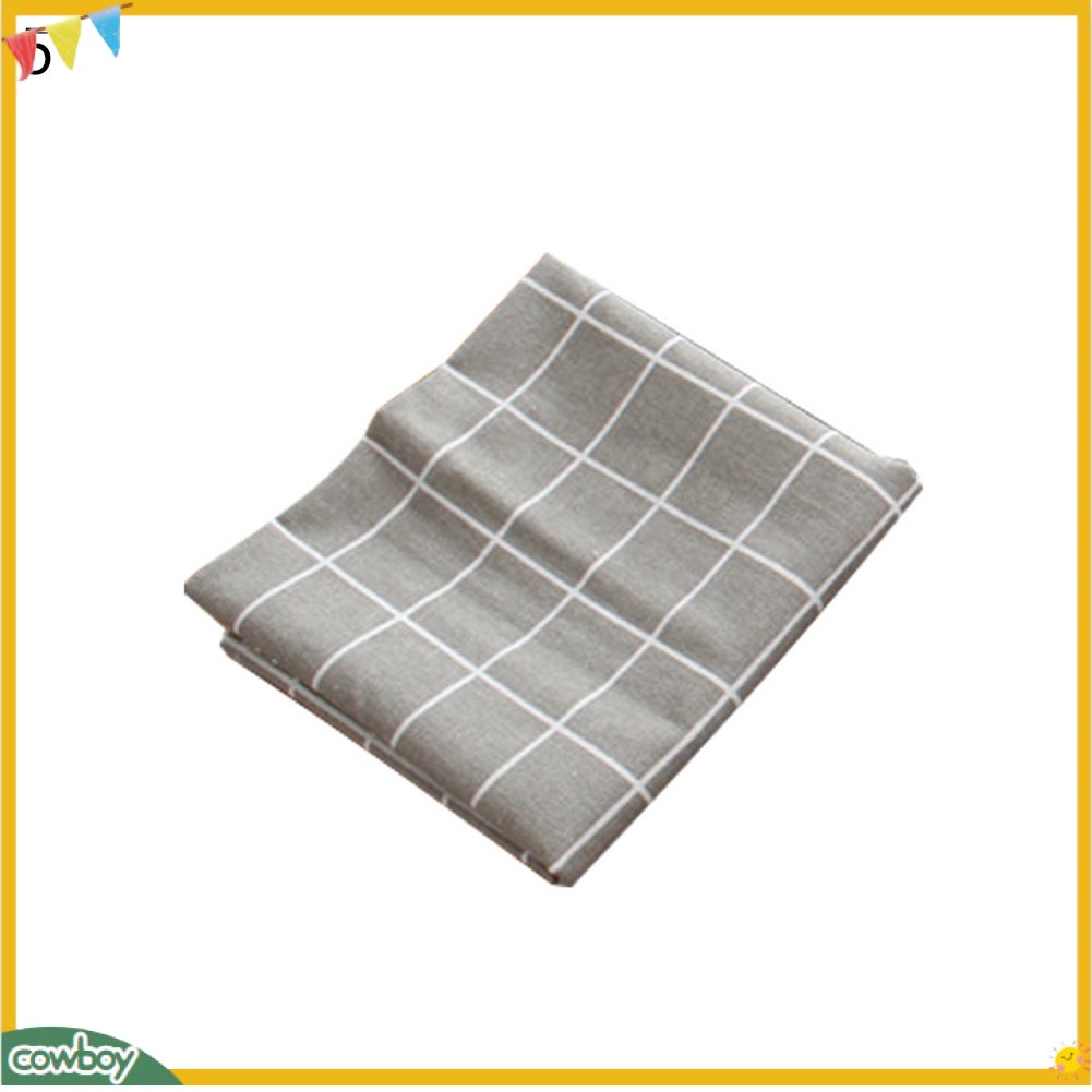 Khăn Trải Bàn Kích Thước 40x60cm Vải Linen Cotton Họa Tiết Đơn Giản Trang Trí Bàn Ăn